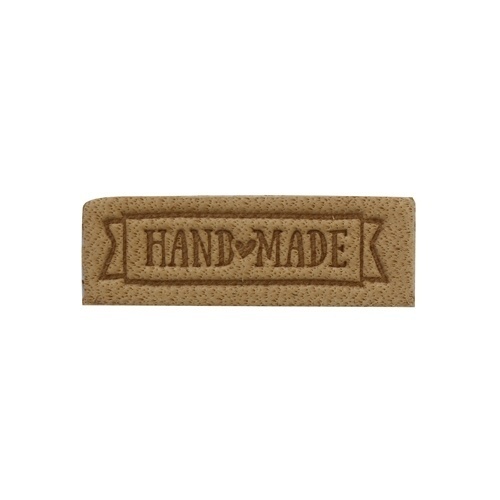 Label "Handmade", leather natural, 2 pcs фото 2