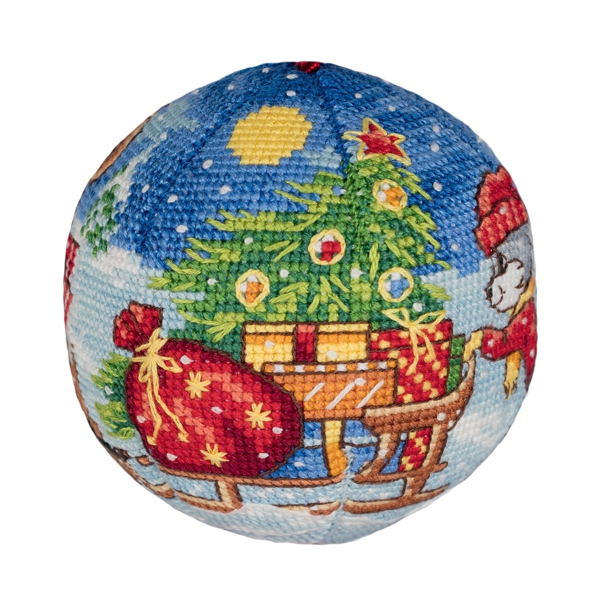 Christmas Ornament. Holiday Coming Cross Stitch Kit фото 6