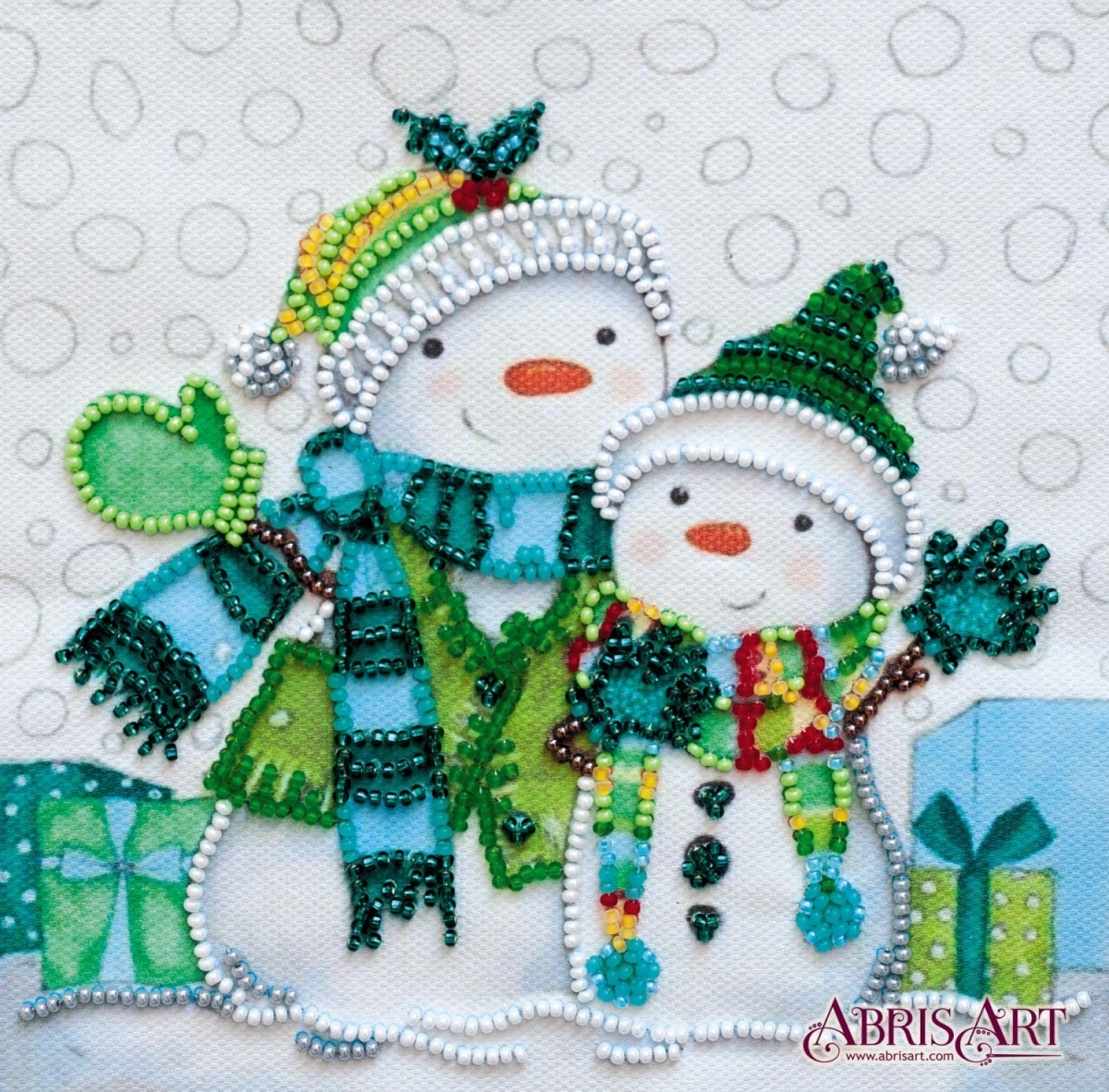 Snow Friends Bead Embroidery Kit фото 1