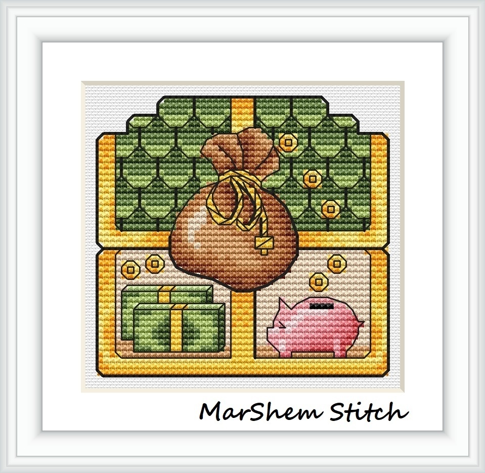 Chest of Fortune Cross Stitch Pattern фото 1