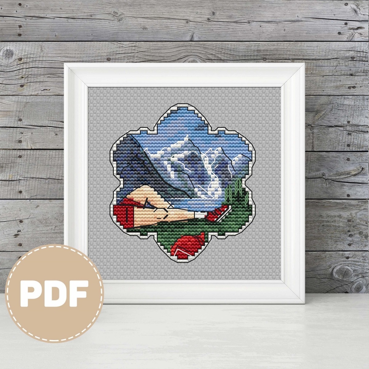In the Mountains Cross Stitch Pattern фото 4