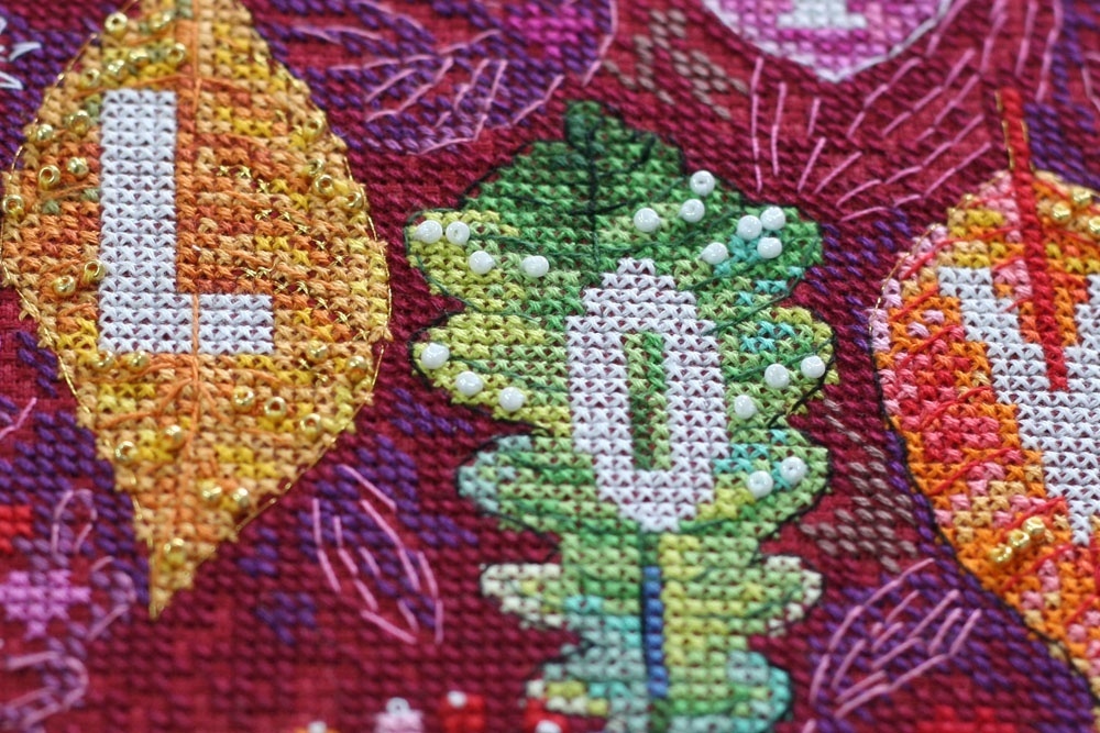 Colorful Autumn Cross Stitch Kit фото 2