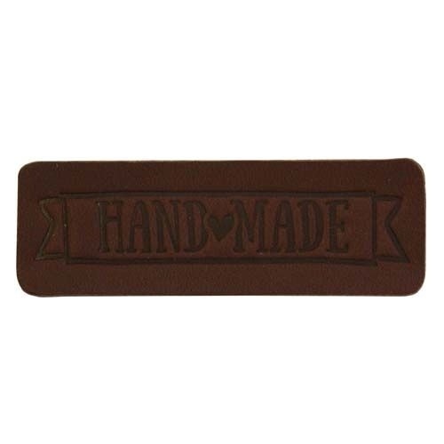 Label "Handmade", leather natural фото 8