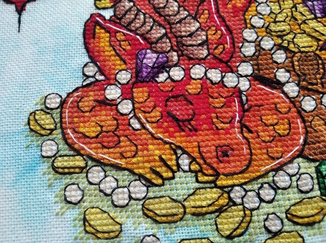 Dragon Treasury Cross Stitch Pattern фото 6