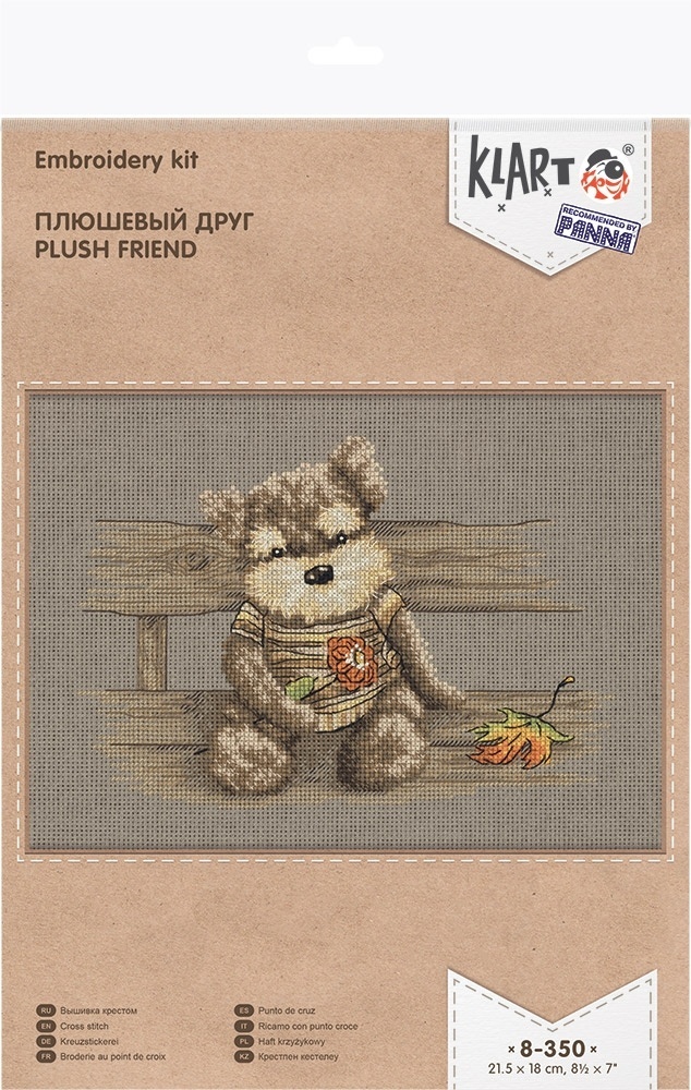Plush Friend Cross Stitch Kit фото 2