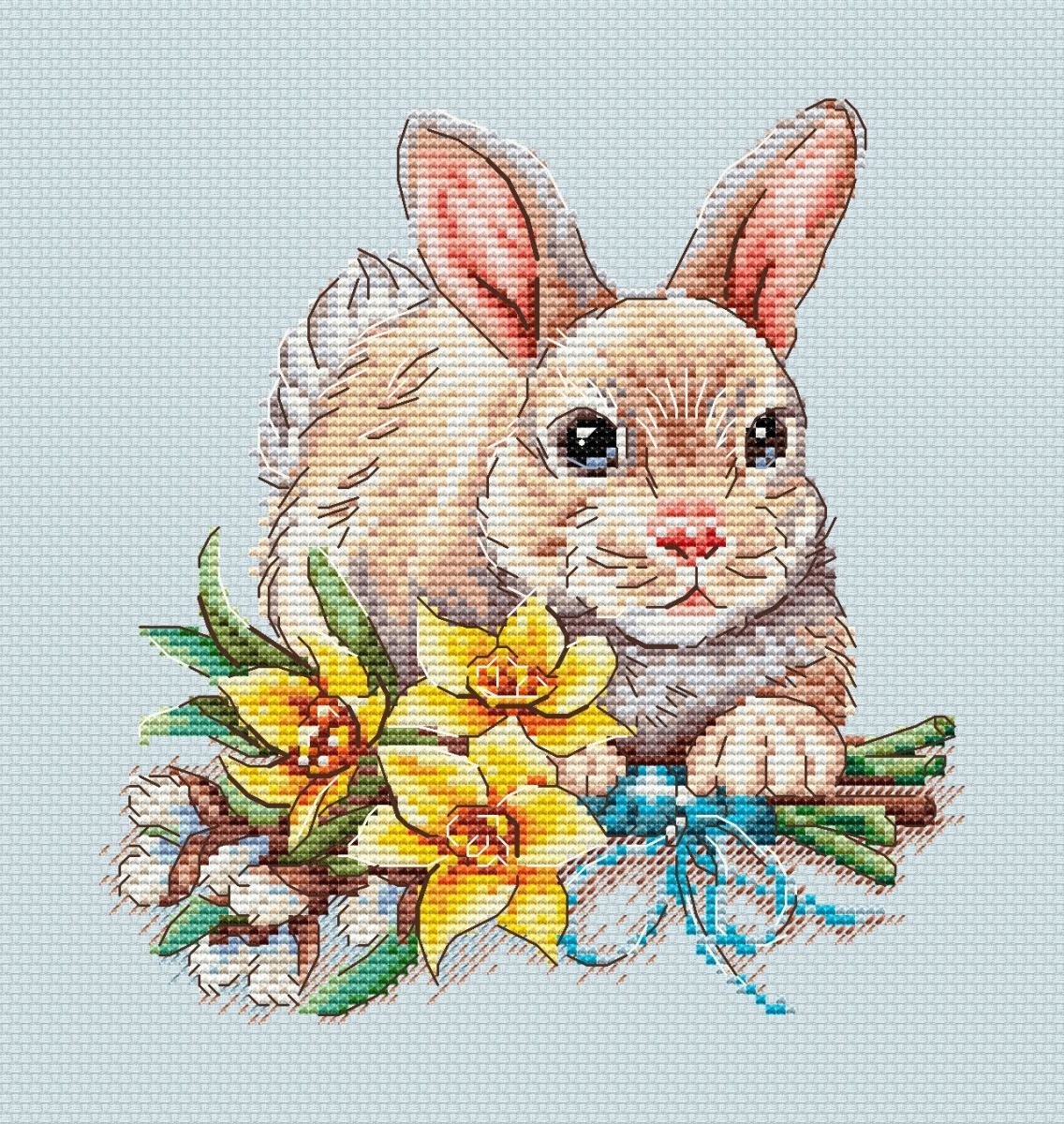 Easter Sampler. Rabbit Cross Stitch Pattern фото 2