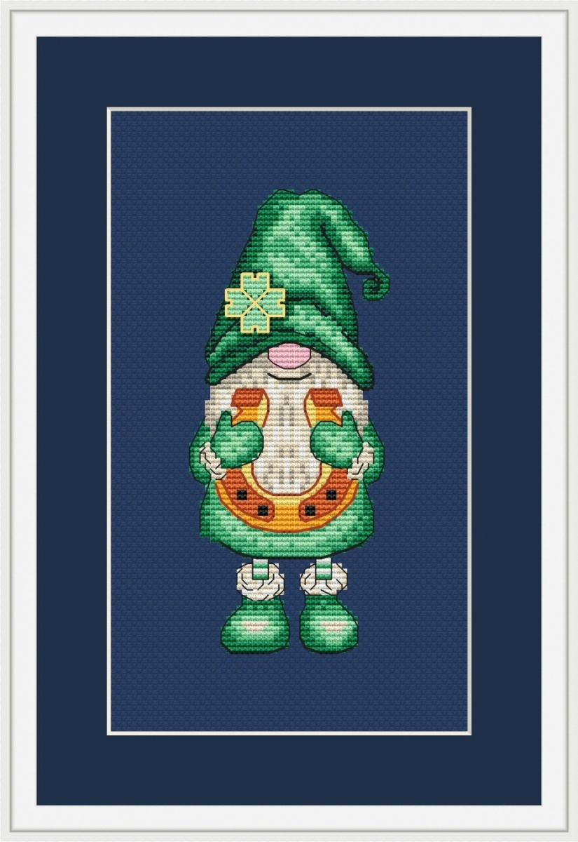 Lucky Irish Gnome Cross Stitch Pattern фото 4