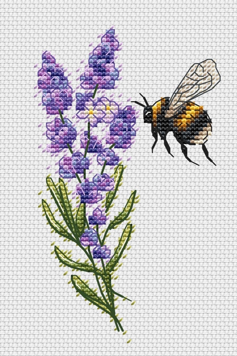 A Bumblebee Cross Stitch Pattern фото 1