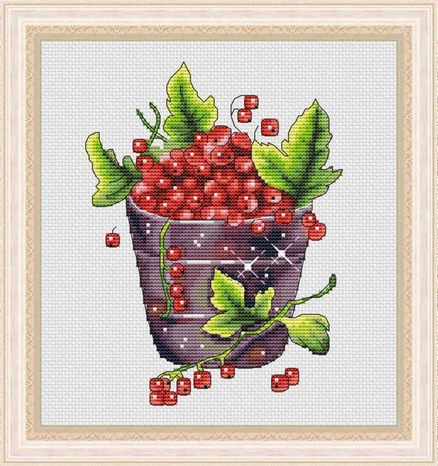 Berries. Currant Cross Stitch Pattern фото 1