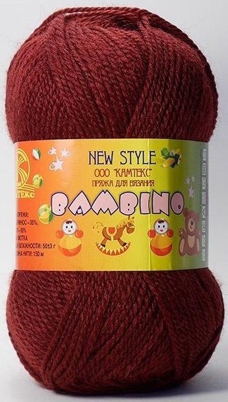 Kamteks Bambino 35% merino wool, 65% acrylic, 10 Skein Value Pack, 500g фото 21