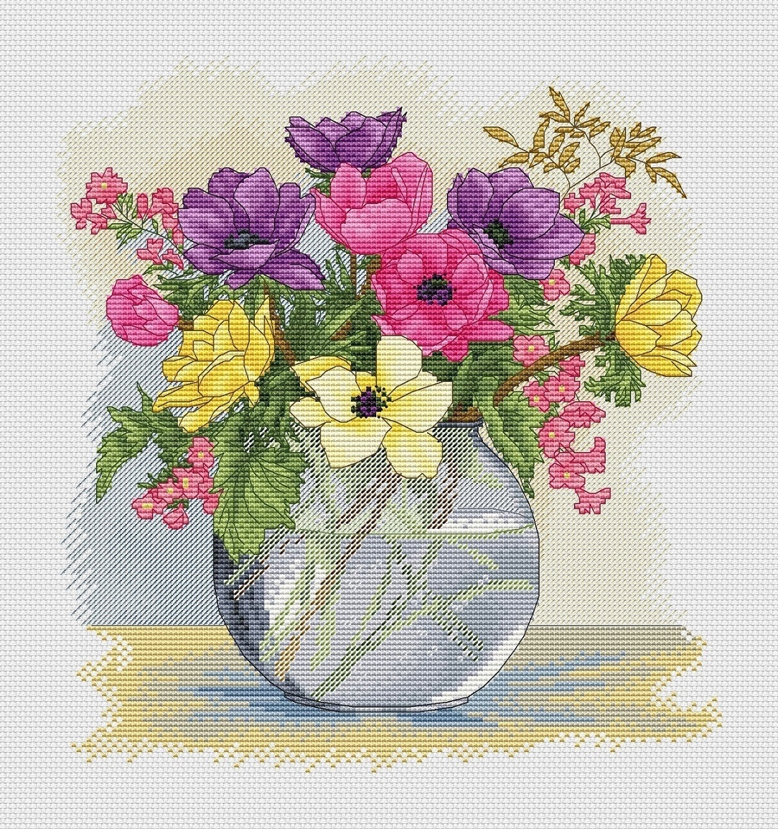 Bouquet Cross Stitch Pattern фото 1