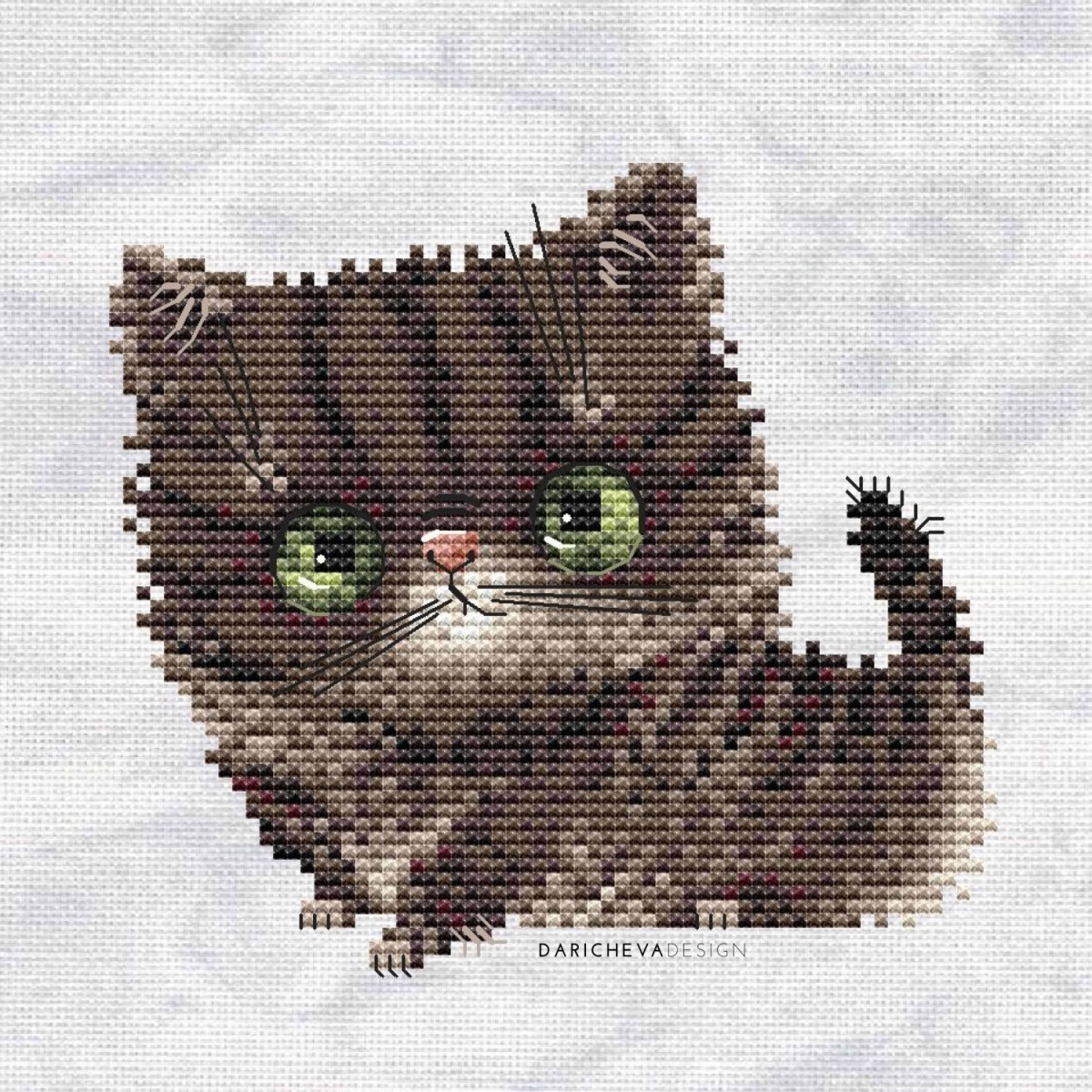 Prosha the Kitten Cross Stitch Pattern фото 5