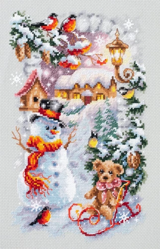 Winter Holiday Cross Stitch Kit фото 1