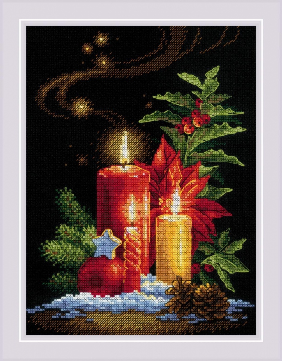 Christmas Light Cross Stitch Kit фото 1