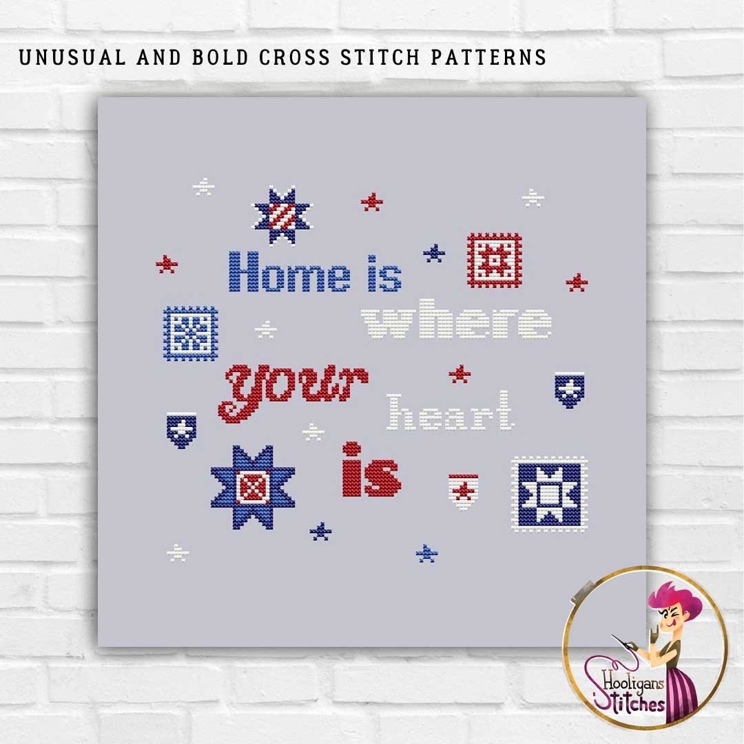 Home Is Where Your Heart Is Cross Stitch Chart фото 3