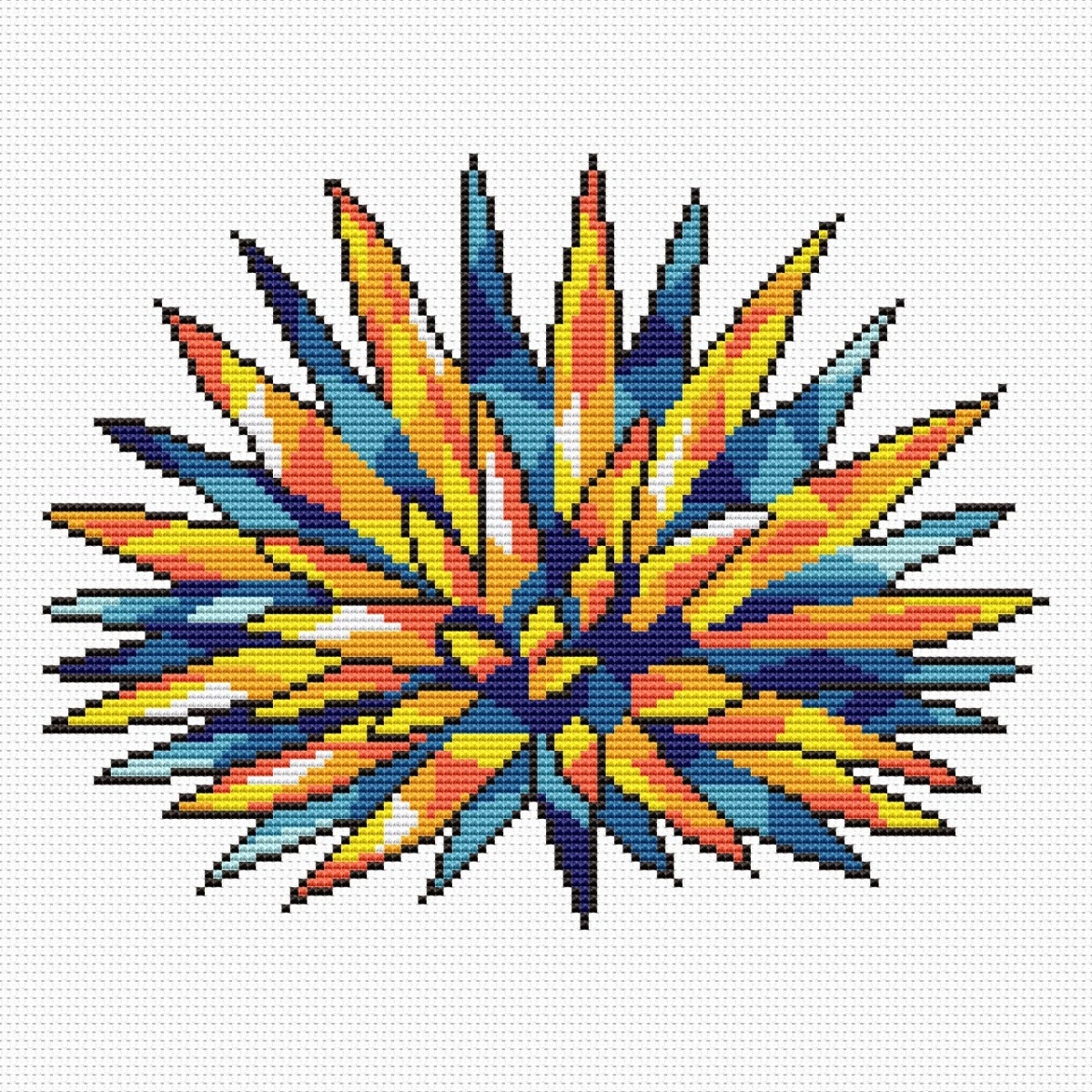 Sea Urchin Cross Stitch Pattern фото 1