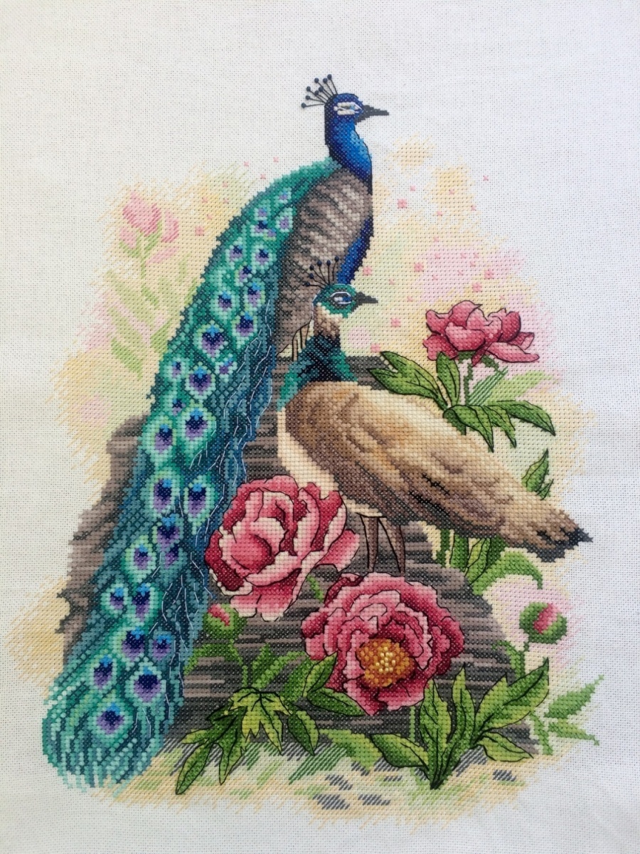 Peacocks Cross Stitch Pattern фото 2