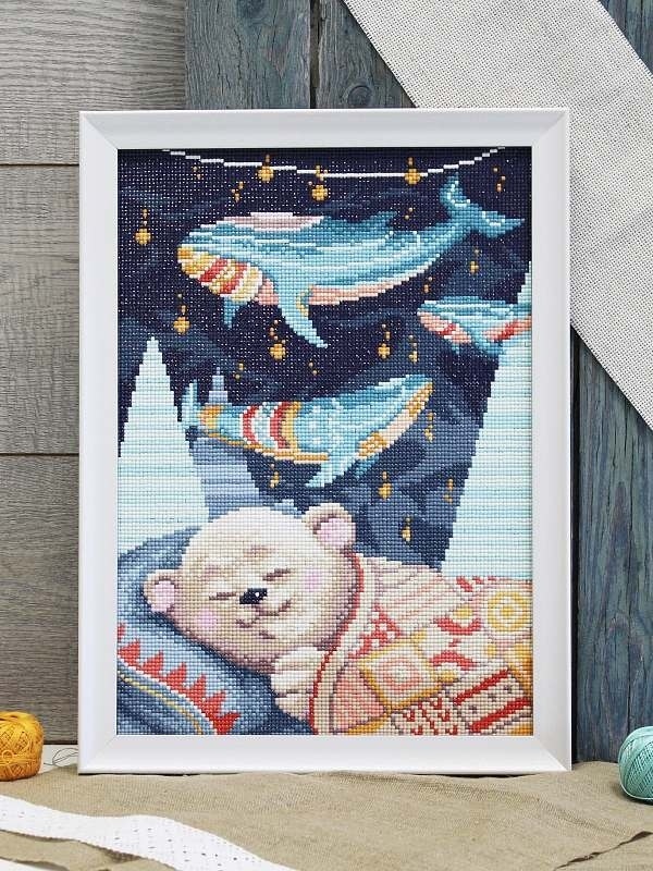 Bear is Sleeping Diamond Painting Kit фото 2