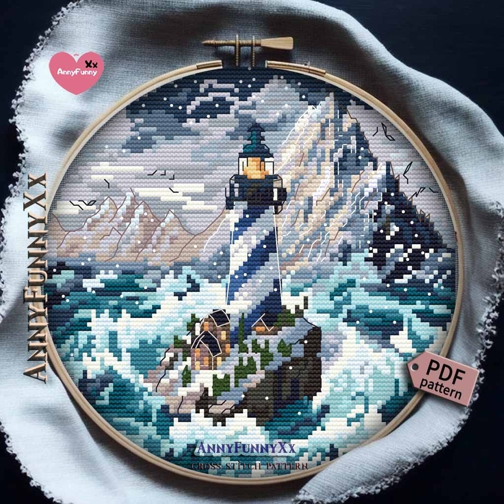 Ice Lighthouses. The Last Stronghold Cross Stitch Pattern фото 1