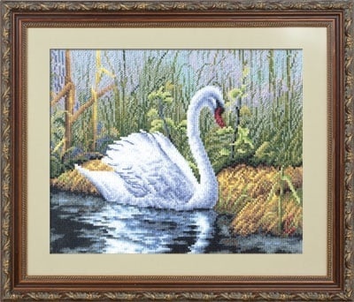 White Swan Cross Stitch Kit , code J-0306 Panna | Buy online on ...