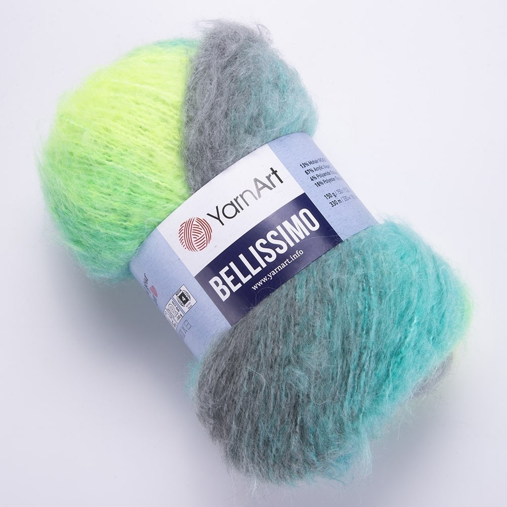 YarnArt Bellissimo 13% mohair, 67% acrylic, 4% polyamide, 16% polyester, 3 Skein Value Pack, 450g фото 13