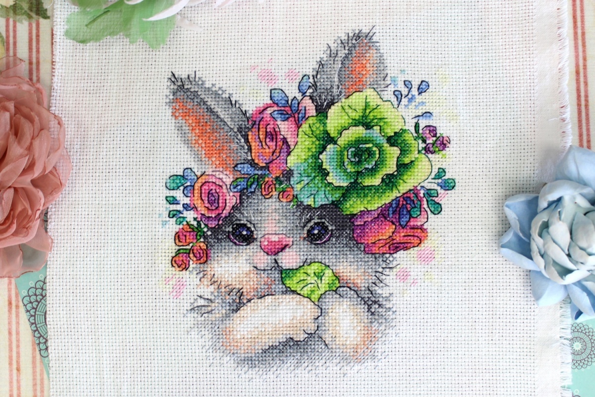 Charming Rabbit Cross Stitch Kit фото 3