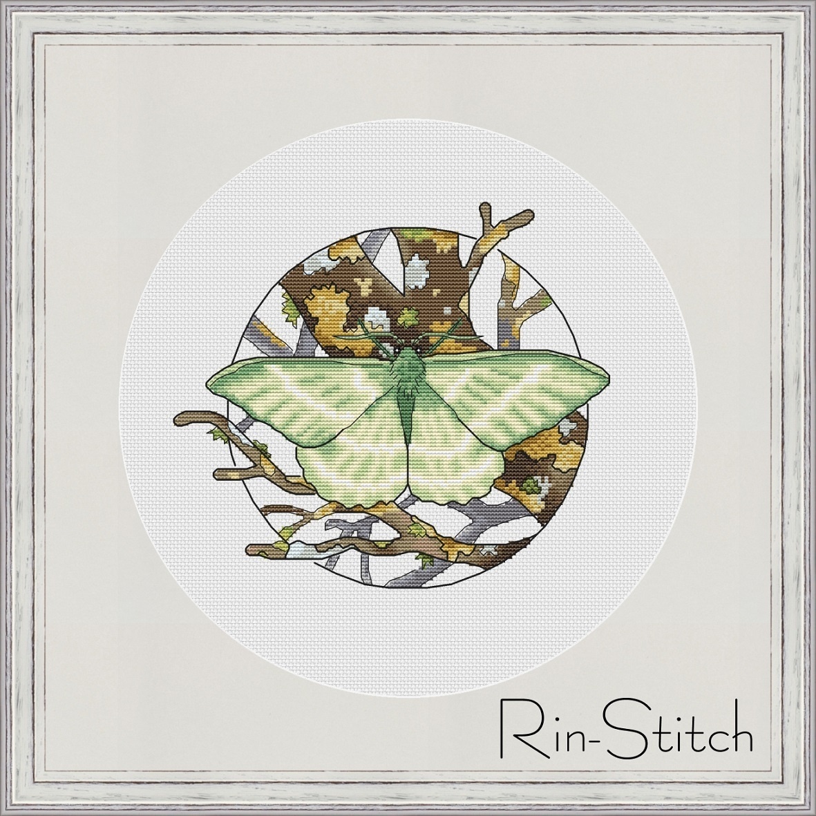 Moss Cross Stitch Pattern фото 1