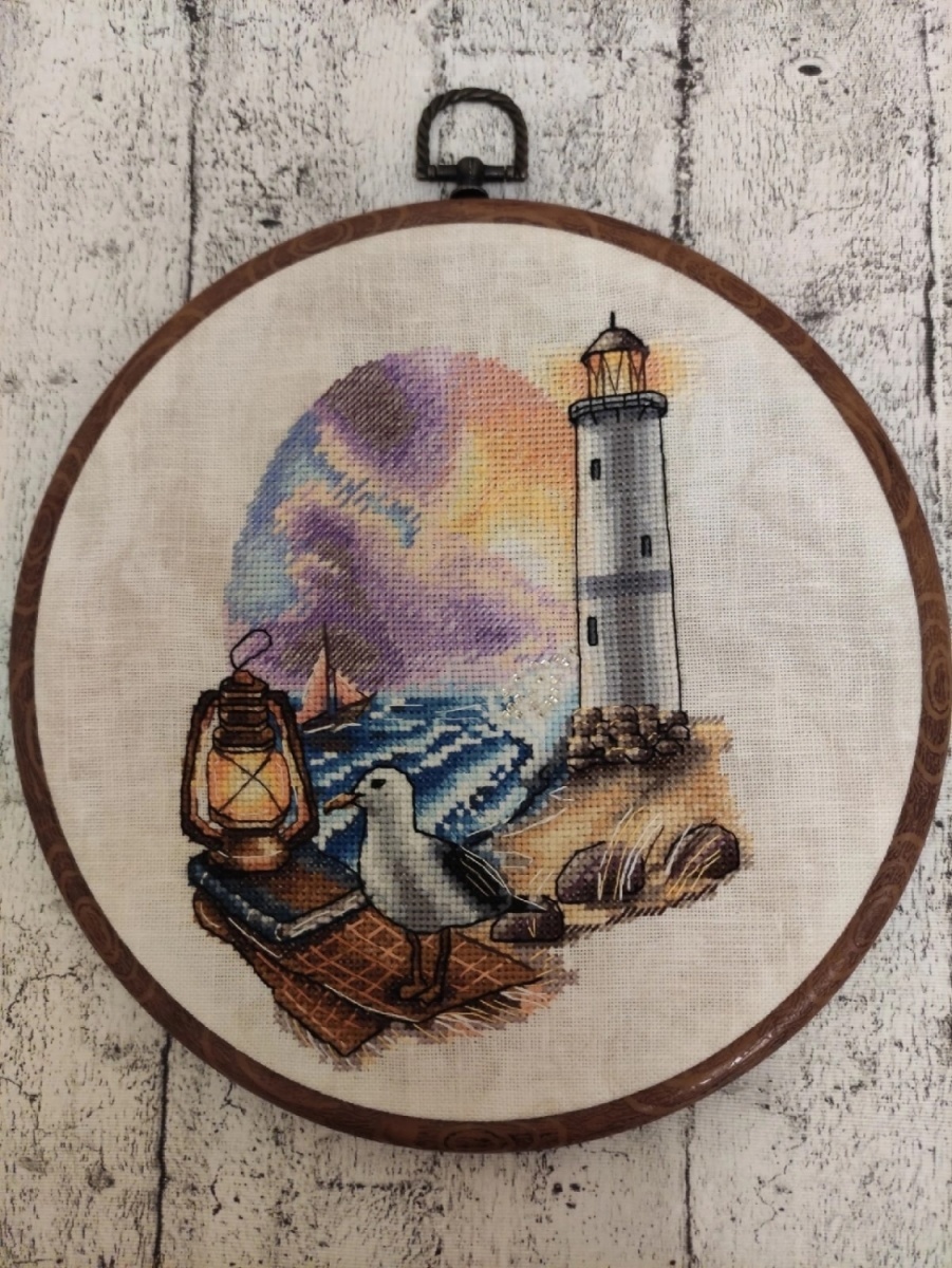 Autumn Lighthouse Cross Stitch Pattern фото 2