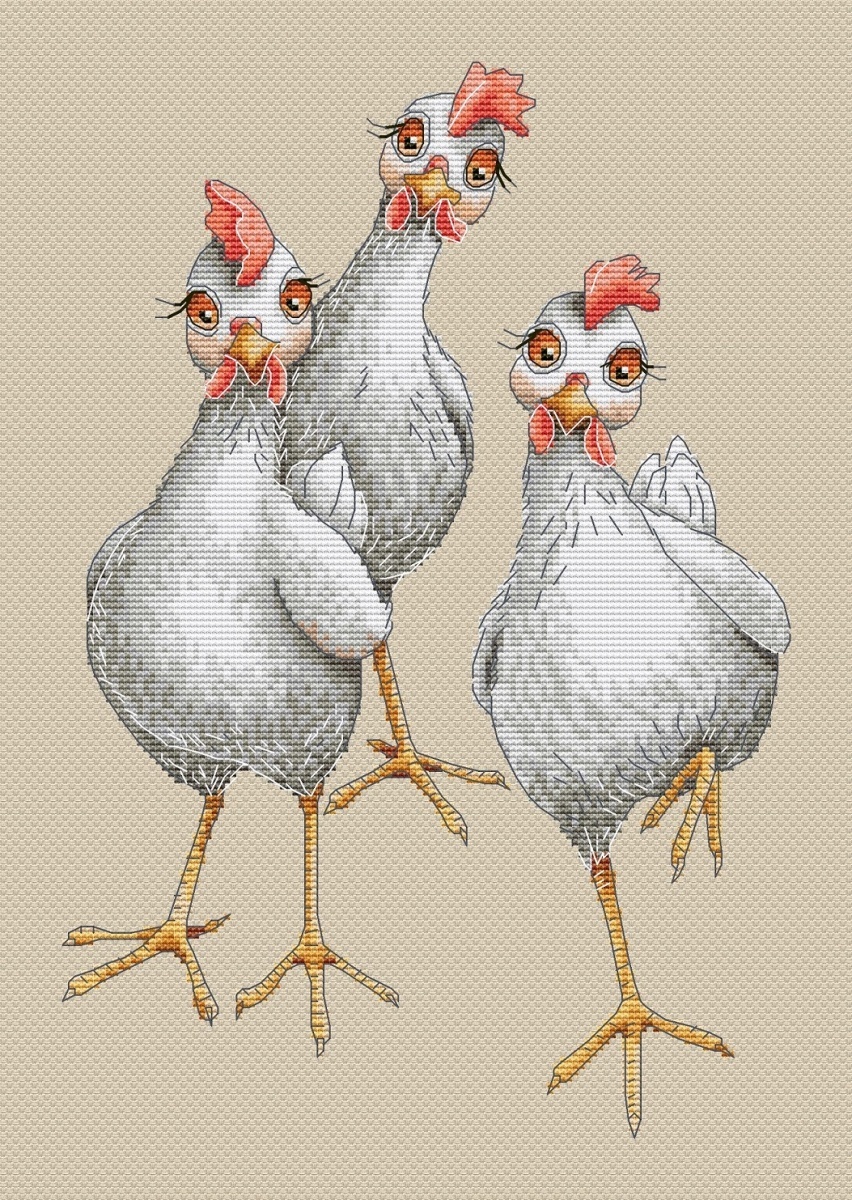 My Chickens Cross Stitch Pattern фото 1