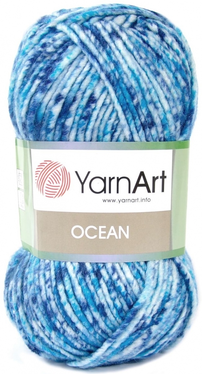 YarnArt Ocean 20% Wool, 80% Acrylic, 5 Skein Value Pack, 500g фото 3