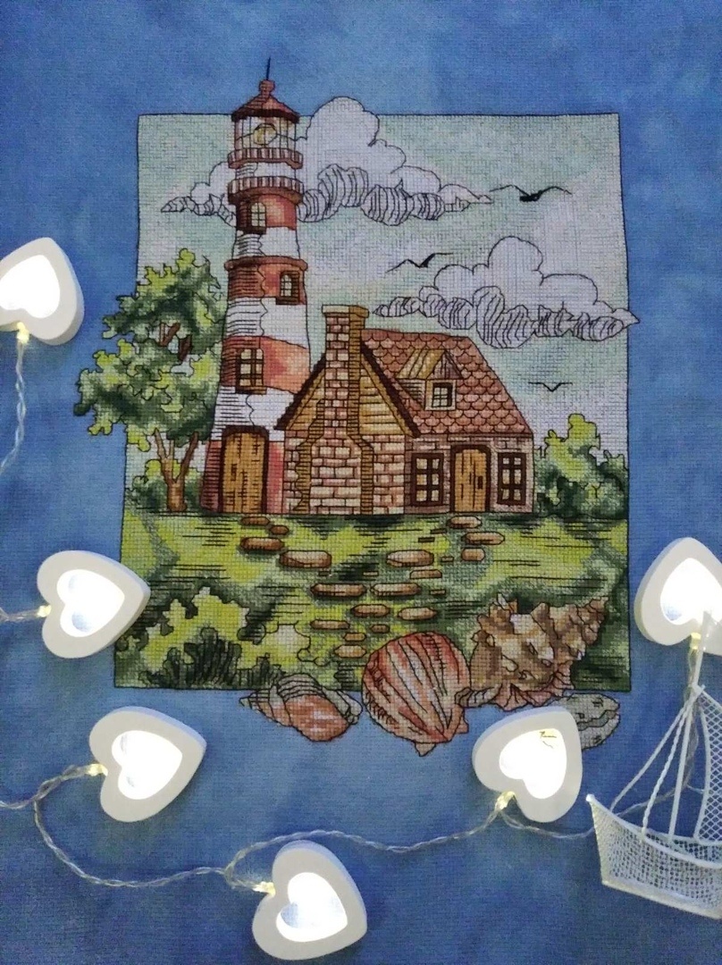 Lighthouses. Dream House Cross Stitch Pattern фото 2