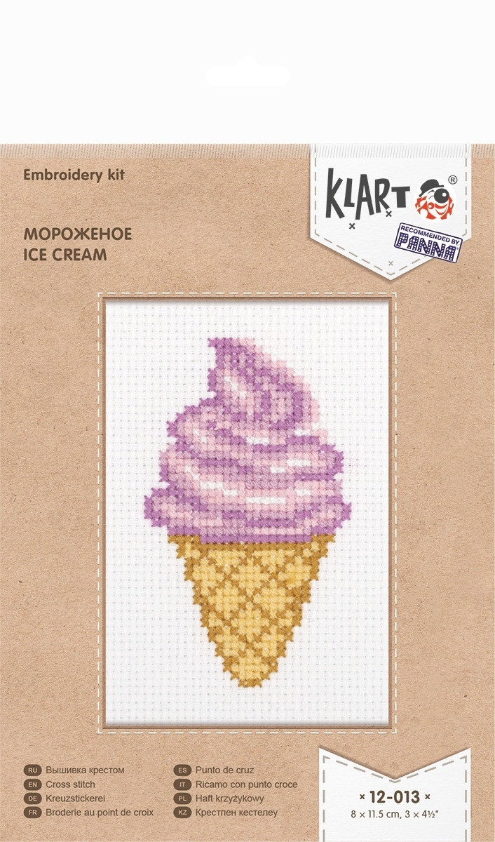 Ice Cream Cross Stitch Kit фото 2