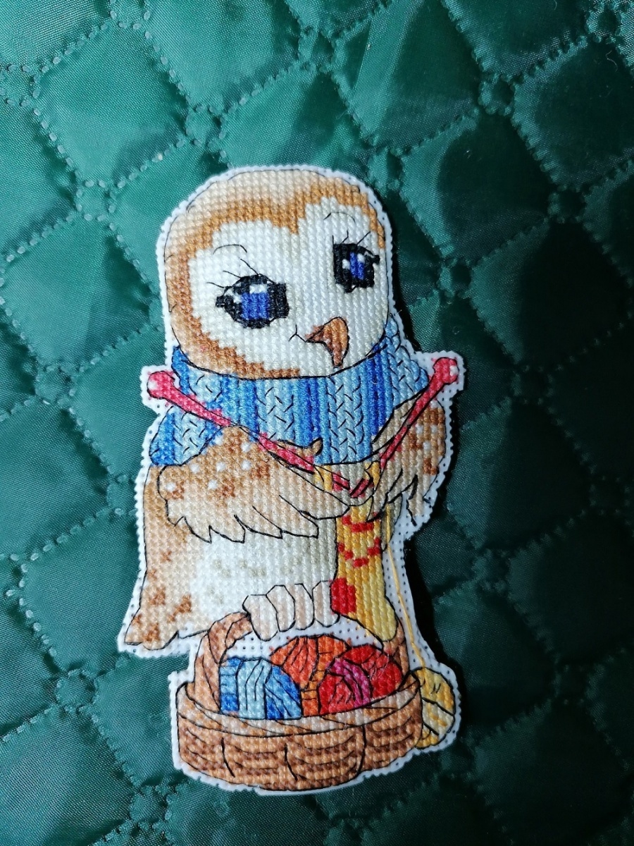 Owl the Knitter Cross Stitch Pattern фото 3