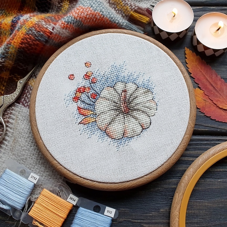 Autumn Miniatures. Pumpkin Cross Stitch Pattern фото 3