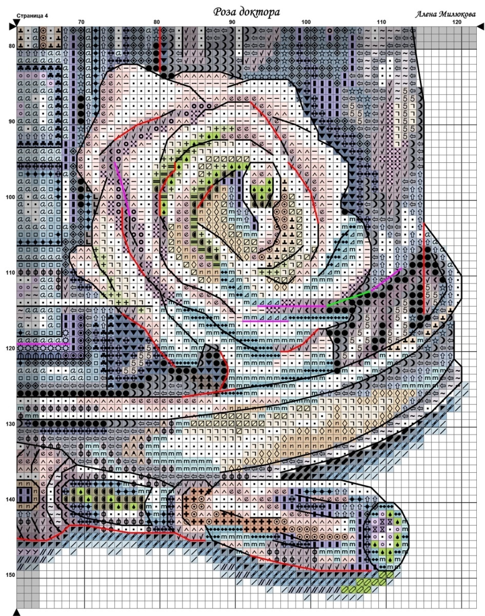 Rose of The Doctor Cross Stitch Pattern фото 9