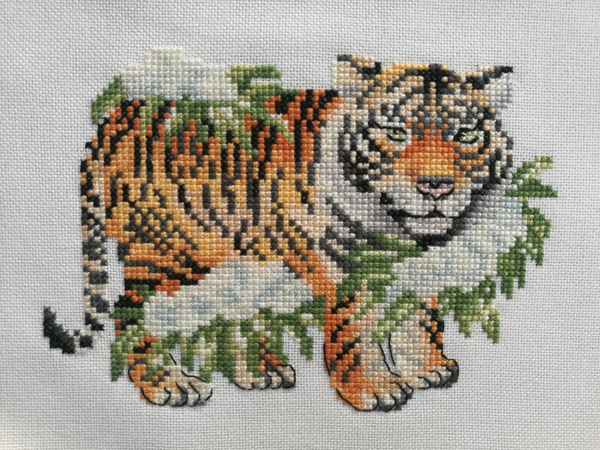 Siberian Tiger Cross Stitch Pattern фото 3