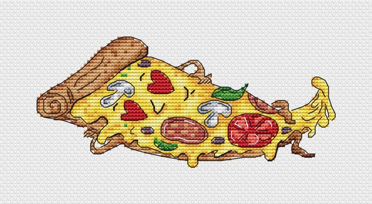 Don Juan Pizza Cross Stitch Pattern фото 1