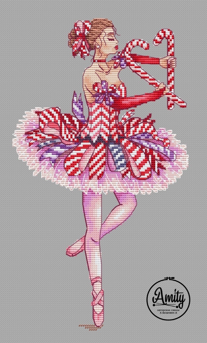 Candy Ballerina Cross Stitch Pattern фото 1