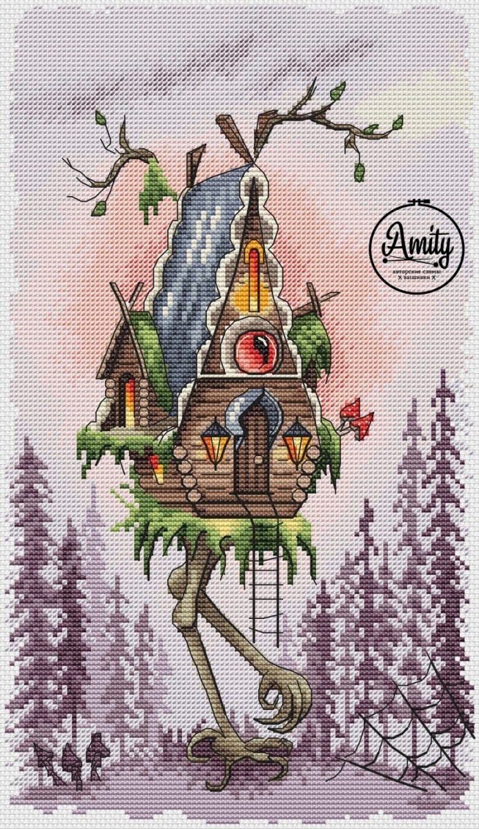 Witch's Hut Cross Stitch Pattern фото 1