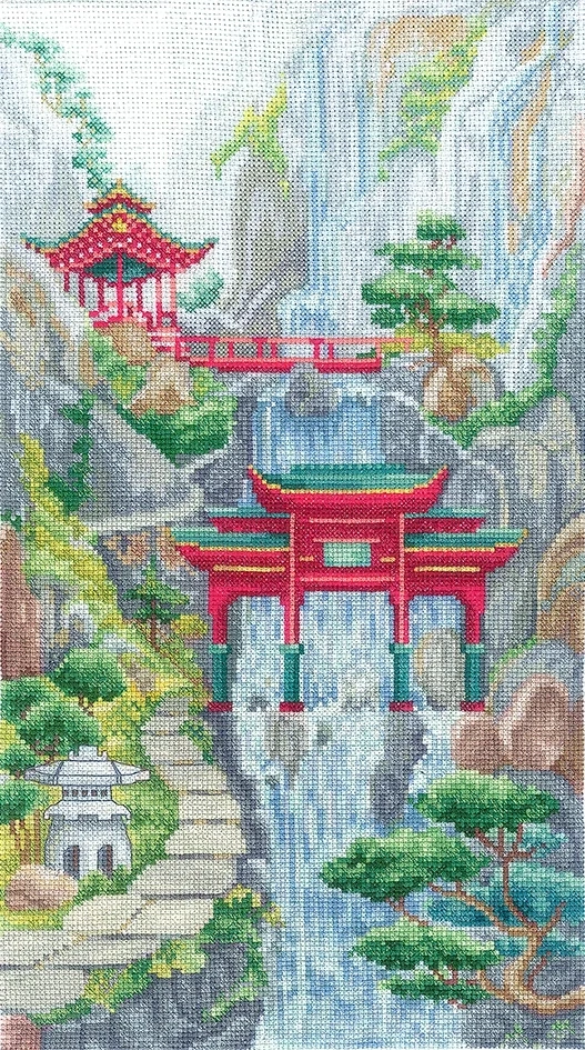 Waterfall Gate Cross Stitch Kit фото 1