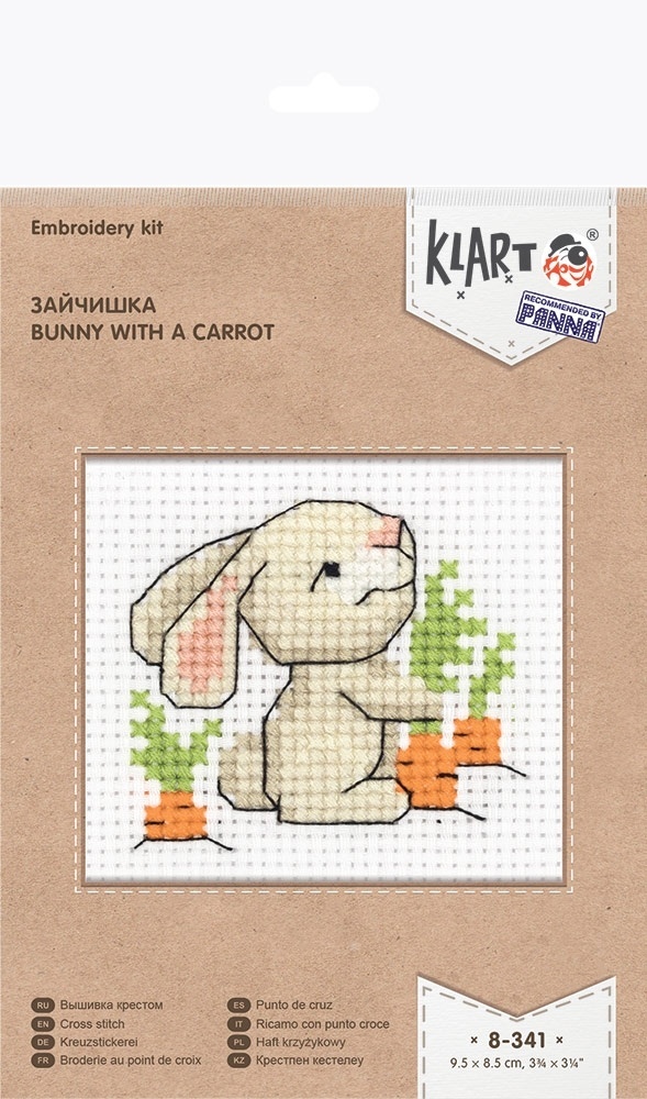 Bunny with a Carrot Cross Stitch Kit фото 2