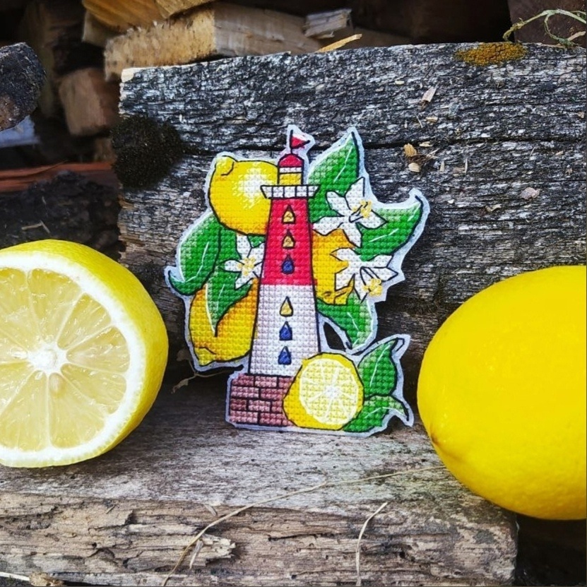 Lighthouse Lemons Cross Stitch Pattern фото 6