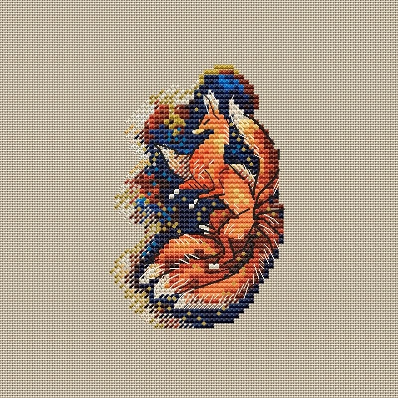 Fox Kumiho Cross Stitch Pattern фото 2