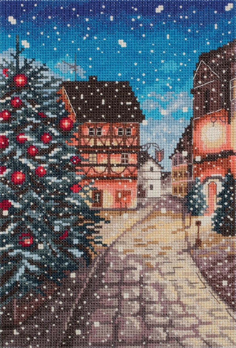 Christmas Street Cross Stitch Kit фото 1