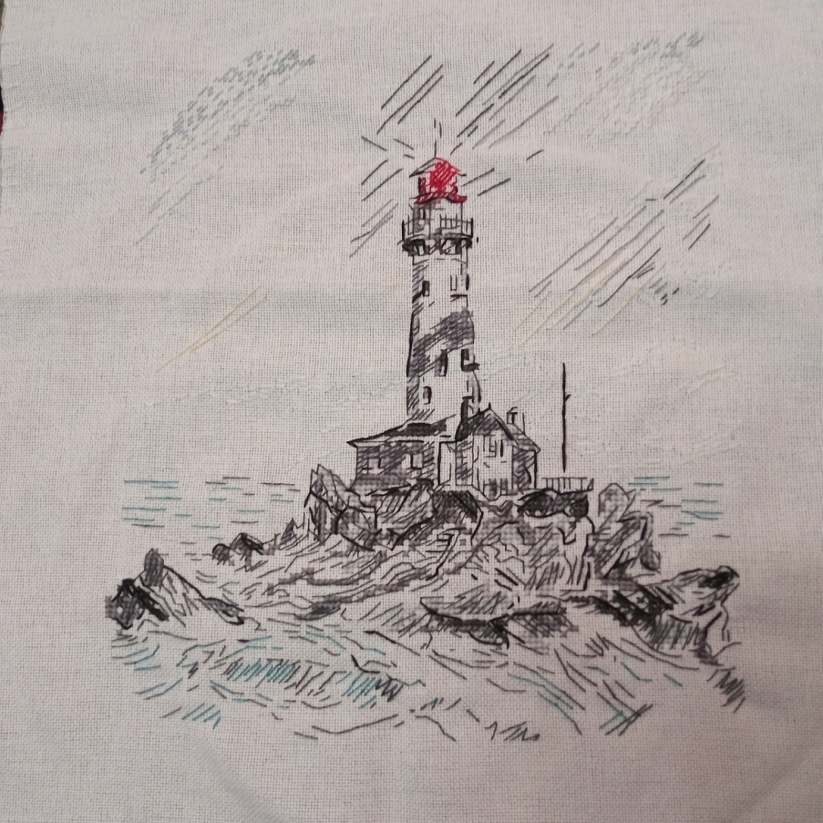 Lighthouse. Sketch Cross Stitch Pattern фото 5