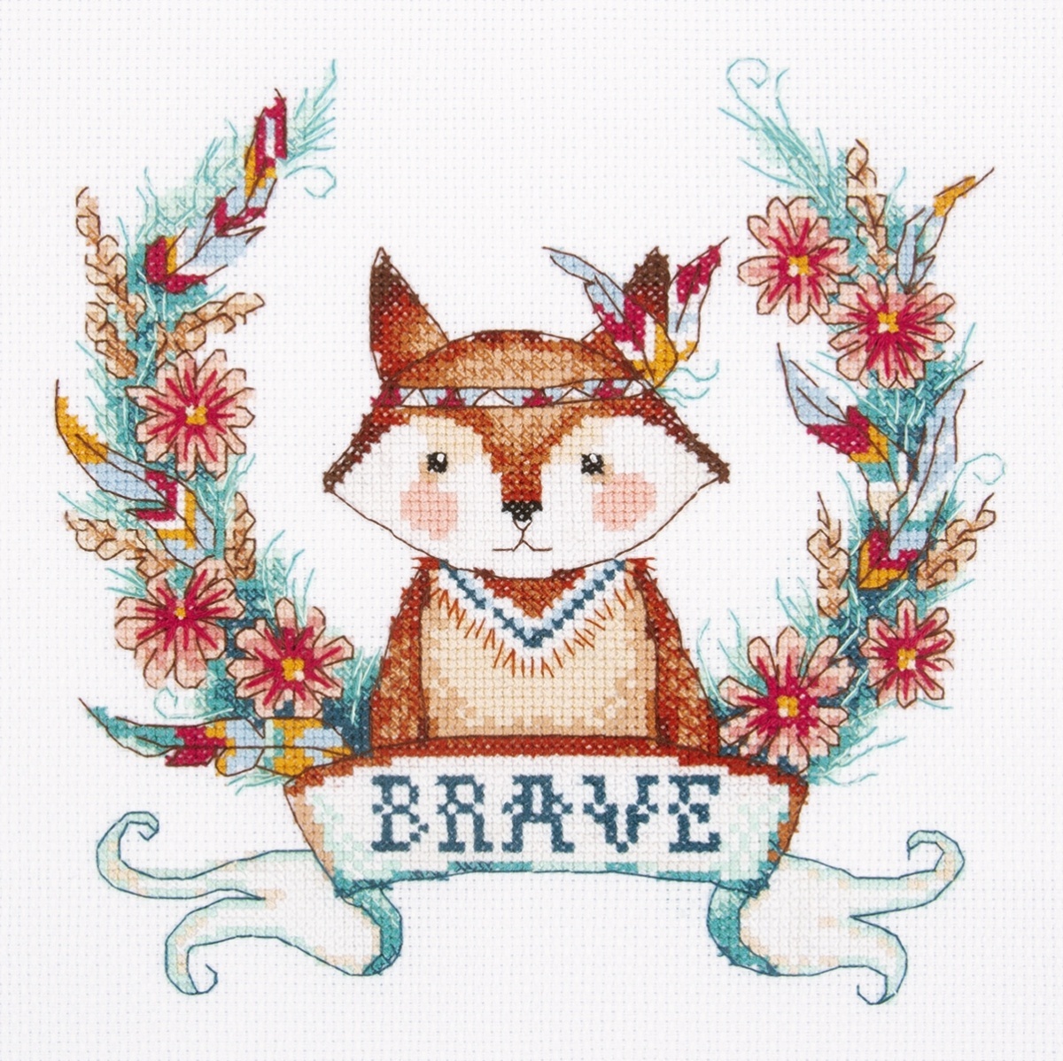 Brave Fox Cross Stitch Kit фото 1