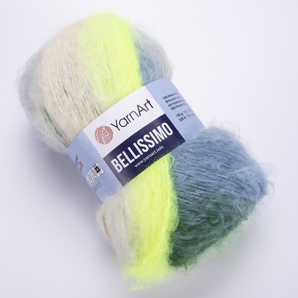 YarnArt Bellissimo 13% mohair, 67% acrylic, 4% polyamide, 16% polyester, 3 Skein Value Pack, 450g фото 19