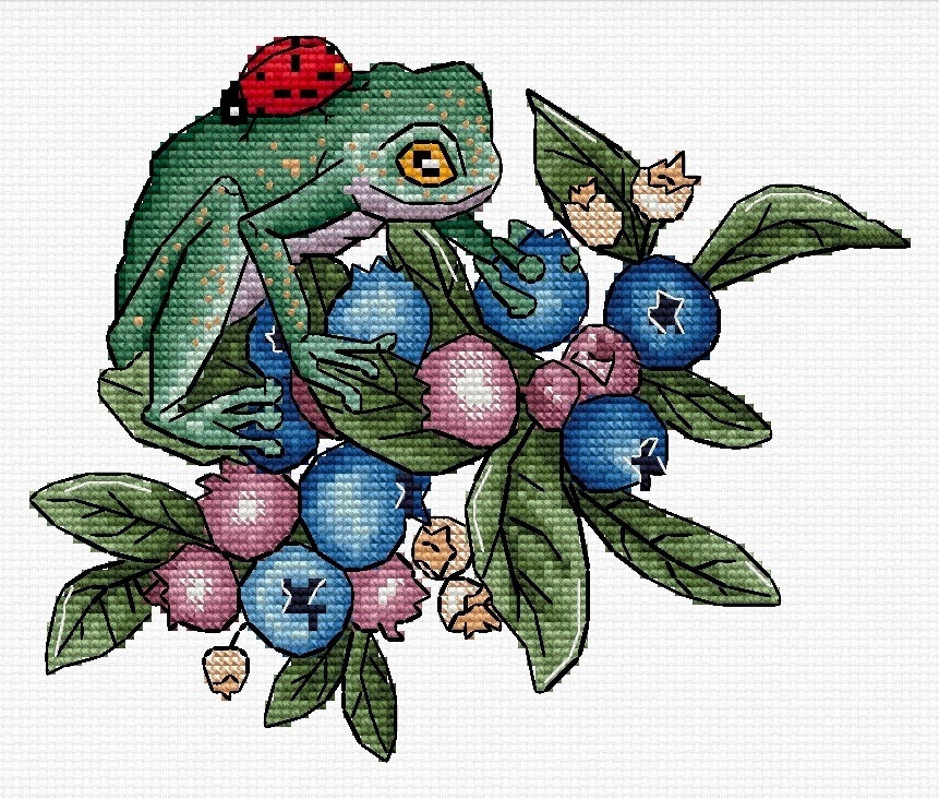 A Frog Cross Stitch Chart фото 2