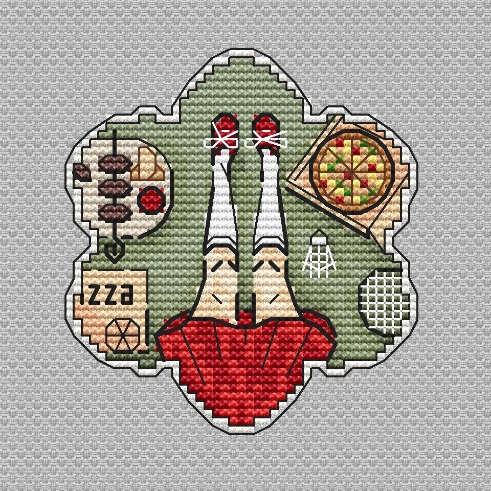Picnic Cross Stitch Pattern фото 1