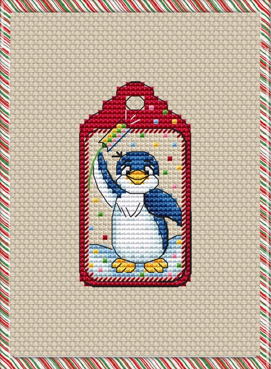 Tag Little Penguin Lolo Cross Stitch Pattern фото 1